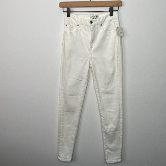 Free People White Skinny Jeans Size 27 Summer Coastal Boho Revolve NWT - Picture 2 of 8